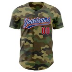 Maglia personalizzata Salute Service Baseball Autentica Camo Rosso-Royal Maglia personalizzata Salute Service Baseball Autentica Camo Rosso-Royal