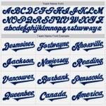 Maglia da baseball autentica personalizzata in due tonalità, bianca, blu navy e chiara Maglia da baseball autentica personalizzata in due tonalità, bianca, blu navy e chiara