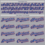 Maglia da baseball autentica personalizzata Two Gray Royal-Red Maglia da baseball autentica personalizzata Two Gray Royal-Red