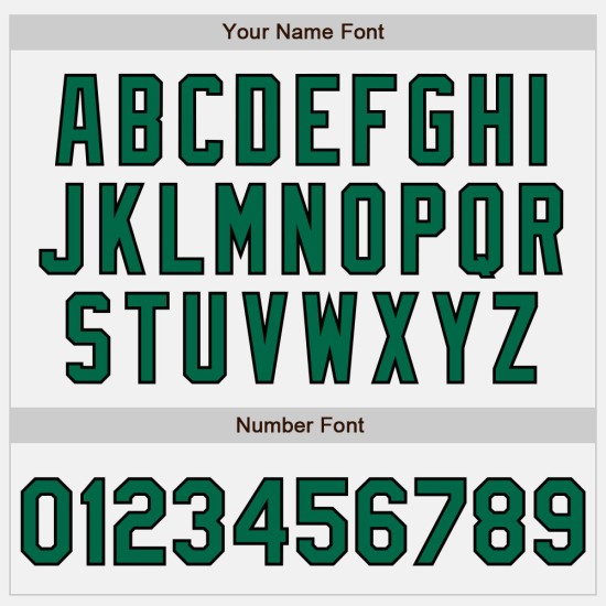 Maglia autentica personalizzata Kelly bianca, verde e nera a righe) Kelly Baseball (Nero e Verde Maglia autentica personalizzata Kelly bianca, verde e nera a righe) Kelly Baseball (Nero e Verde