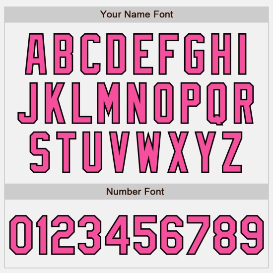 Maglia a righe rosa-nera bianca (rosa baseball nera personalizzata autentica) Maglia a righe rosa-nera bianca (rosa baseball nera personalizzata autentica)