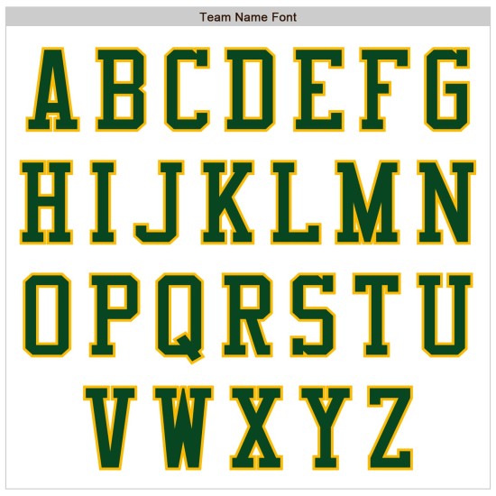 Maglia da baseball autentica bianca personalizzata verde-oro Maglia da baseball autentica bianca personalizzata verde-oro