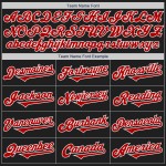 Maglia da baseball autentica personalizzata con due toni rossi e bianchi e due neri Maglia da baseball autentica personalizzata con due toni rossi e bianchi e due neri