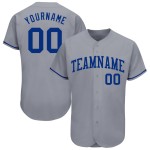 Maglia da baseball personalizzata Royal Autentica Grigia Maglia da baseball personalizzata Royal Autentica Grigia