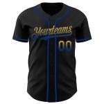 Maglia da baseball sbiadita, autentica, oro antico, moda reale, nera, personalizzata Maglia da baseball sbiadita, autentica, oro antico, moda reale, nera, personalizzata