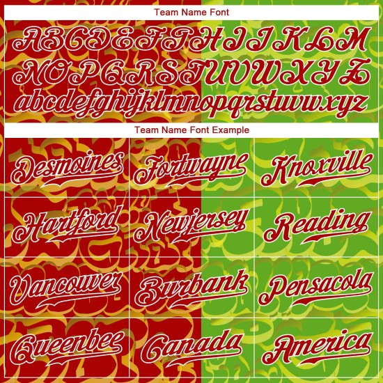 Maglia da baseball personalizzata con graffiti, motivo 3D autentico, rosso-verde Maglia da baseball personalizzata con graffiti, motivo 3D autentico, rosso-verde