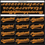 Maglia da baseball personalizzata grigio-arancio-acciaio Halloween autentica nera 3D Bay Maglia da baseball personalizzata grigio-arancio-acciaio Halloween autentica nera 3D Bay