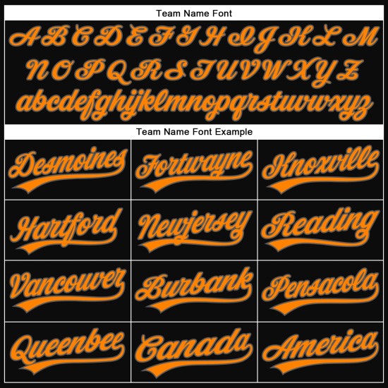 Maglia da baseball personalizzata grigio-arancio-acciaio Halloween autentica nera 3D Bay Maglia da baseball personalizzata grigio-arancio-acciaio Halloween autentica nera 3D Bay