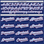 Maglia da baseball personalizzata in tonalità blu-rosso reale, autentica e leggera Maglia da baseball personalizzata in tonalità blu-rosso reale, autentica e leggera