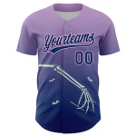 Maglia da baseball personalizzata US 3D Light, autentica, rosa, blu navy, viola, Halloween Maglia da baseball personalizzata US 3D Light, autentica, rosa, blu navy, viola, Halloween