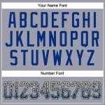 Maglia da baseball Royal-Gold Drift Gray Fashion personalizzata autentica Maglia da baseball Royal-Gold Drift Gray Fashion personalizzata autentica