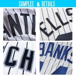 Maglia da baseball personalizzata autentica nera e grigia a righe bianche e viola Maglia da baseball personalizzata autentica nera e grigia a righe bianche e viola