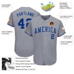 Maglia da baseball personalizzata Royal Autentica Grigia Maglia da baseball personalizzata Royal Autentica Grigia