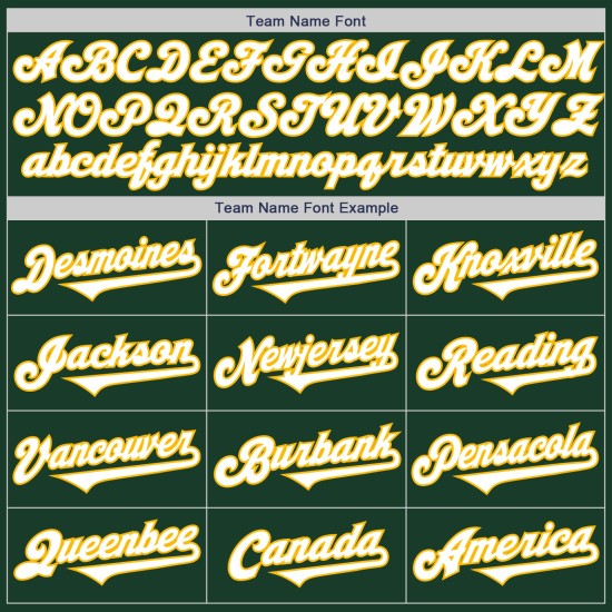 Maglia da baseball autentica personalizzata verde tono due bianco-oro Maglia da baseball autentica personalizzata verde tono due bianco-oro