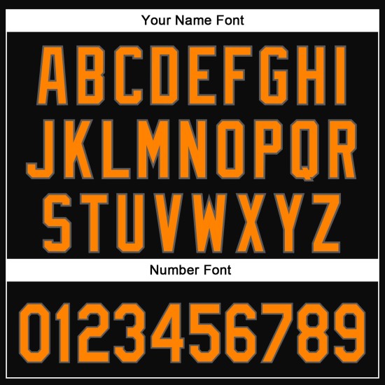 Maglia da baseball personalizzata grigio-arancio-acciaio Halloween autentica nera 3D Bay Maglia da baseball personalizzata grigio-arancio-acciaio Halloween autentica nera 3D Bay