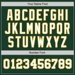 Maglia da baseball autentica personalizzata verde tono due bianco-oro Maglia da baseball autentica personalizzata verde tono due bianco-oro