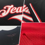 Maglia da baseball autentica rossa personalizzata in maglia bianca e blu navy Maglia da baseball autentica rossa personalizzata in maglia bianca e blu navy