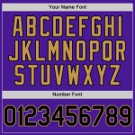 Maglia da baseball personalizzata nera e viola antica, stile retrò, in oro autentico Maglia da baseball personalizzata nera e viola antica, stile retrò, in oro autentico