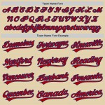 Maglia da baseball personalizzata autentica Red-Royal Sand Maglia da baseball personalizzata autentica Red-Royal Sand
