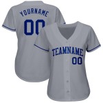 Maglia da baseball personalizzata Royal Autentica Grigia Maglia da baseball personalizzata Royal Autentica Grigia
