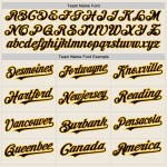 Maglia da baseball autentica Pinstripe personalizzata in oro e crema, nera e oro (maglia nera) Maglia da baseball autentica Pinstripe personalizzata in oro e crema, nera e oro (maglia nera)