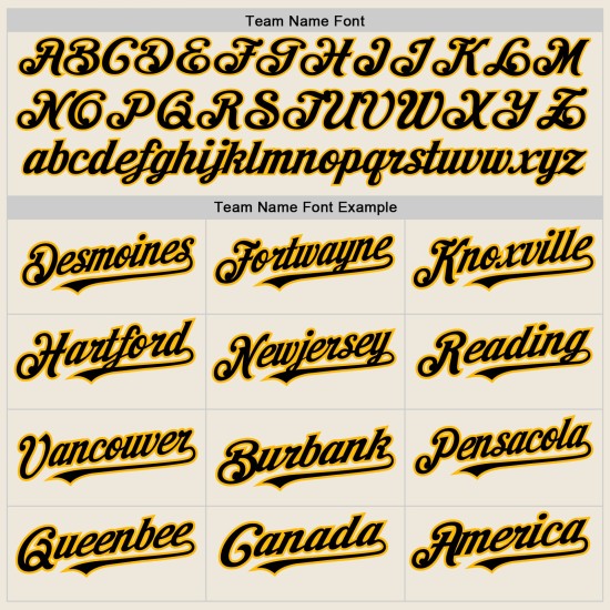 Maglia da baseball autentica Pinstripe personalizzata in oro e crema, nera e oro (maglia nera) Maglia da baseball autentica Pinstripe personalizzata in oro e crema, nera e oro (maglia nera)