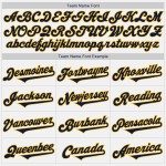 Maglia da baseball autentica personalizzata blu navy e oro bianca Maglia da baseball autentica personalizzata blu navy e oro bianca