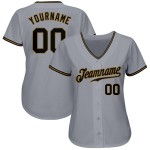 Maglia da baseball autentica personalizzata nera e grigia, modello Old Jersey Maglia da baseball autentica personalizzata nera e grigia, modello Old Jersey