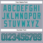 Maglia da baseball autentica, colore verde acqua e nero, modello Drift grigio personalizzato Maglia da baseball autentica, colore verde acqua e nero, modello Drift grigio personalizzato