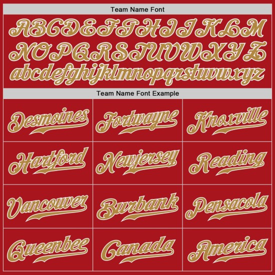 Autentica maglia da baseball Old Jersey personalizzata rossa, oro e bianca Autentica maglia da baseball Old Jersey personalizzata rossa, oro e bianca