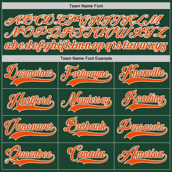 Maglia da baseball verde personalizzata autentica arancione-bianca Maglia da baseball verde personalizzata autentica arancione-bianca