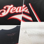 Maglia da baseball personalizzata, stile retrò, bianca, rossa e blu navy, autentica Maglia da baseball personalizzata, stile retrò, bianca, rossa e blu navy, autentica