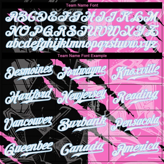 Maglia da baseball personalizzata con motivo blu bianco chiaro e graffiti 3D autentici Maglia da baseball personalizzata con motivo blu bianco chiaro e graffiti 3D autentici