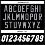 Maglia da baseball a righe bianche e grigie, personalizzata, autentica, nera, grigia Maglia da baseball a righe bianche e grigie, personalizzata, autentica, nera, grigia