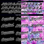 Maglia da baseball con motivo 3D, motivo Hawaii rosa, autentico, personalizzato, motivo tropicale nero-bianco con fiori e palme, foglie Maglia da baseball con motivo 3D, motivo Hawaii rosa, autentico, personalizzato, motivo tropicale nero-bianco con fiori e palme, foglie