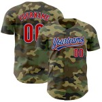 Maglia personalizzata Salute Service Baseball Autentica Camo Rosso-Royal Maglia personalizzata Salute Service Baseball Autentica Camo Rosso-Royal