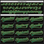 Maglia da baseball Kelly Gold Green-Old Custom, autentica, retrò, nera Maglia da baseball Kelly Gold Green-Old Custom, autentica, retrò, nera