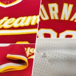 Maglia da baseball personalizzata bianca viola retrò autentica Maglia da baseball personalizzata bianca viola retrò autentica