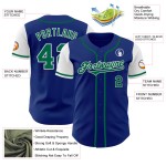 Maglia da baseball autentica Kelly personalizzata bicolore verde-bianca Maglia da baseball autentica Kelly personalizzata bicolore verde-bianca