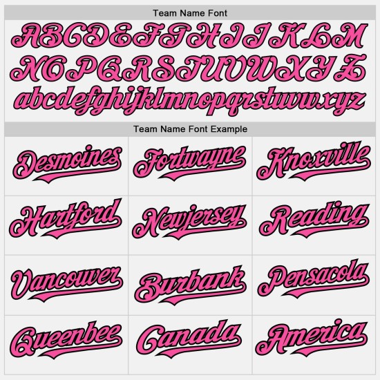 Maglia a righe rosa-nera bianca (rosa baseball nera personalizzata autentica) Maglia a righe rosa-nera bianca (rosa baseball nera personalizzata autentica)