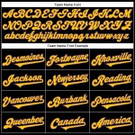Maglia da baseball autentica personalizzata Tree Rave nera con design 3D e motivo giallo-viola con occhi Maglia da baseball autentica personalizzata Tree Rave nera con design 3D e motivo giallo-viola con occhi