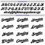Maglia da baseball personalizzata autentica nera e grigia a righe bianche e viola Maglia da baseball personalizzata autentica nera e grigia a righe bianche e viola
