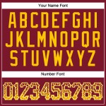 Maglia personalizzata Crimson Baseball Authentic Drift Fashion oro-bianca Maglia personalizzata Crimson Baseball Authentic Drift Fashion oro-bianca