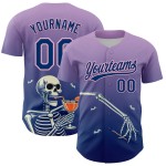 Maglia da baseball personalizzata US 3D Light, autentica, rosa, blu navy, viola, Halloween Maglia da baseball personalizzata US 3D Light, autentica, rosa, blu navy, viola, Halloween