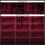 Maglia da baseball personalizzata con forma 3D, motivo astratto, design autentico color cremisi. Maglia da baseball personalizzata con forma 3D, motivo astratto, design autentico color cremisi.