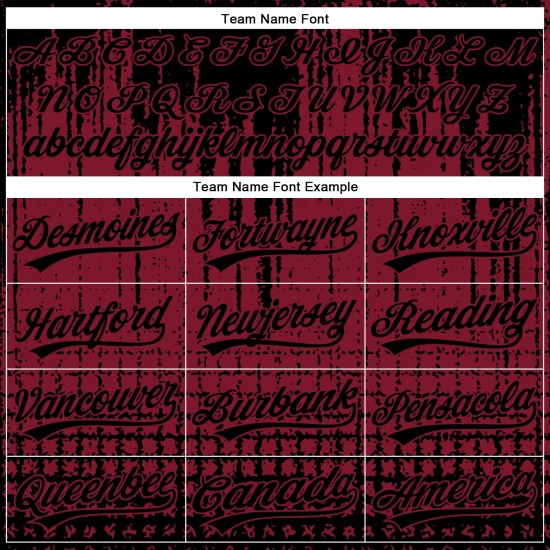 Maglia da baseball personalizzata con forma 3D, motivo astratto, design autentico color cremisi. Maglia da baseball personalizzata con forma 3D, motivo astratto, design autentico color cremisi.