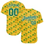 Maglia da baseball personalizzata St. Kelly, modello Patrick's Gold, verde-bianca, autentica, 3D Maglia da baseball personalizzata St. Kelly, modello Patrick's Gold, verde-bianca, autentica, 3D